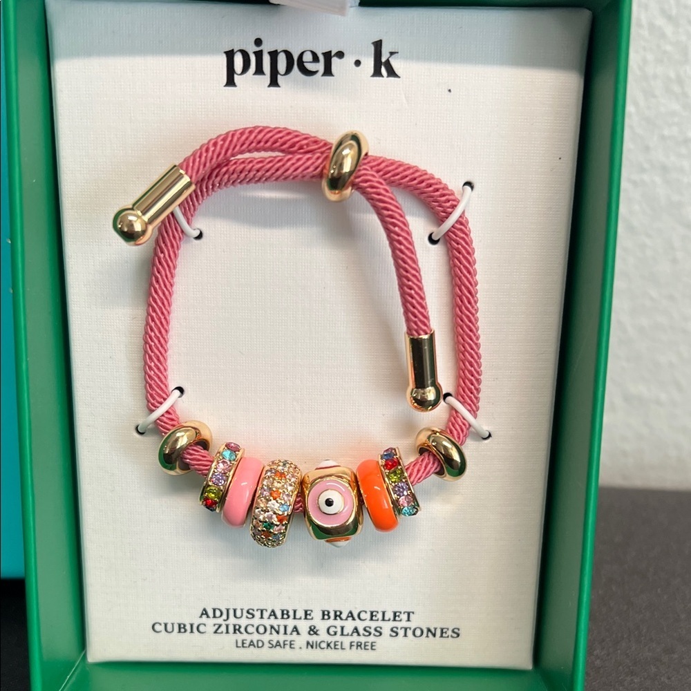 Piper K | Pink Gem Bracelet